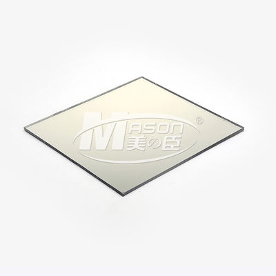 5mm 1220 X 1830mm প্লাস্টিক মিরর শীট গোল্ড সিলভার ওয়ান সাইড PMMA