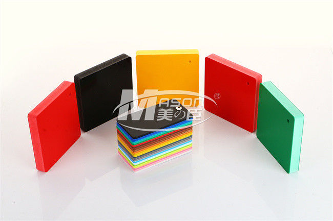 উচ্চ ঘনত্বের রঙ 0.6g/Cm3 4x8ft 8mm 10mm 12mm 15mm PVC Foam Board Sheet