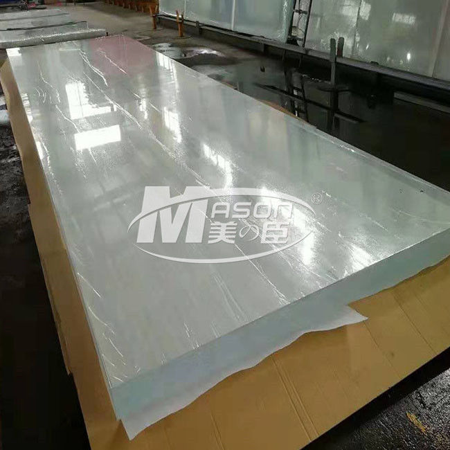 100% ভার্জিন লুসাইট মোটা 12700x2450mm অ্যাকোয়ারিয়াম এক্রাইলিক শীট স্বচ্ছ কাস্ট